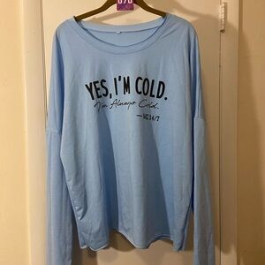 Light Blue Women's Sweatshirt